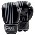 PX Boxhandschuhe  schwarz-grau  Leder 12oz