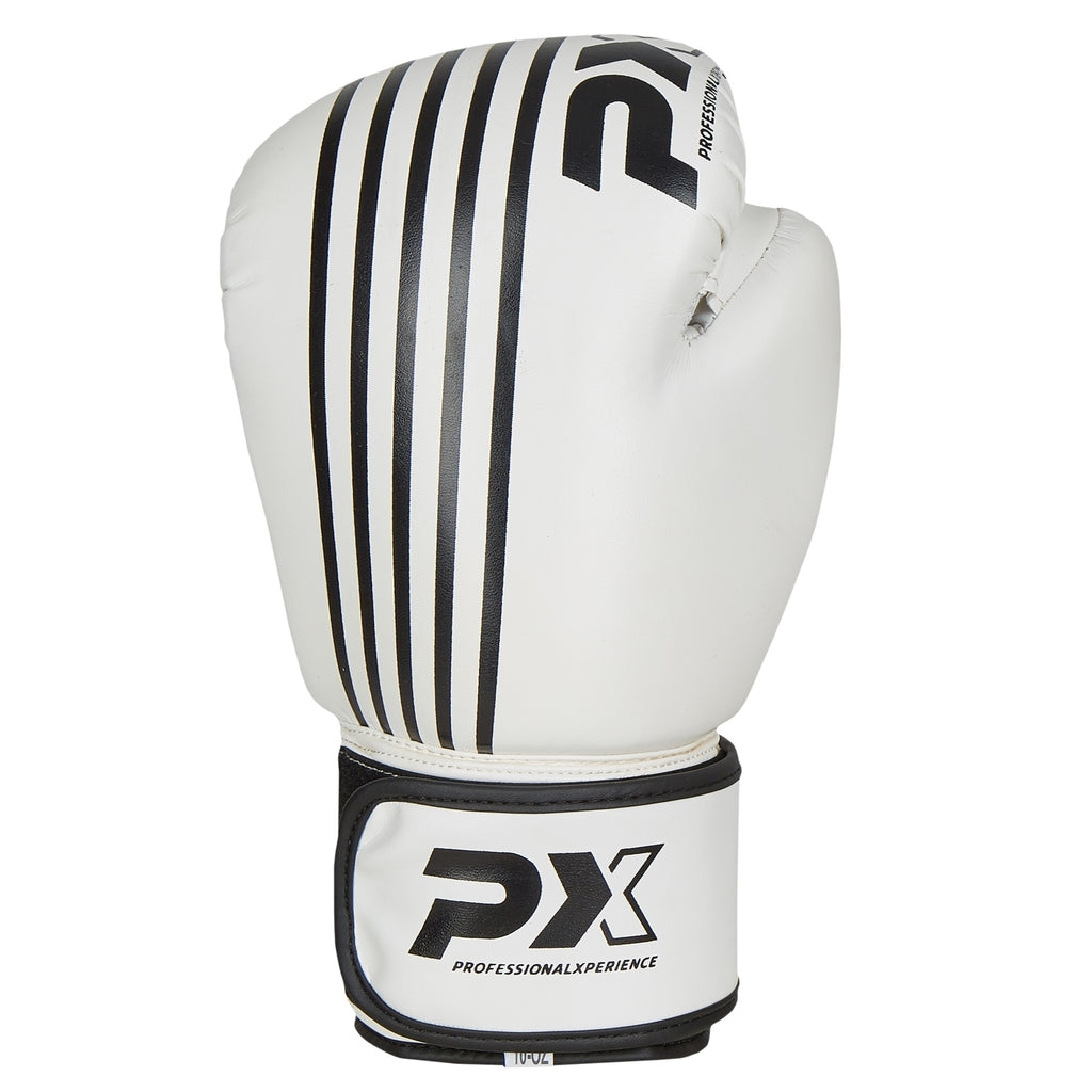 PX Boxhandschuhe SPARRING, PU weiß-schwarz 12oz