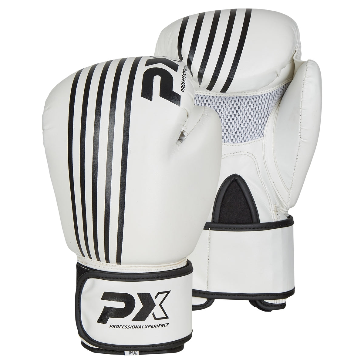 PX Boxhandschuhe SPARRING, PU weiß-schwarz 14oz