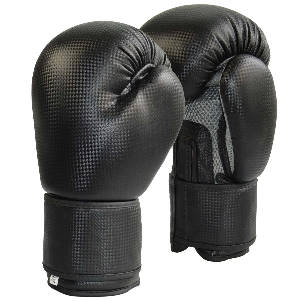 Boxhandschuhe Carbon Optic schw-Mesh grau 10 oz