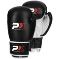 PX PX Boxhandschuhe schwarz-weiß  Leder 14 Oz