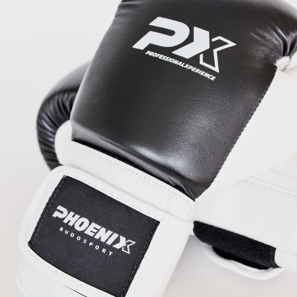 PX "Kids Glove" Boxhandschuh schwarz-weiß 4oz
