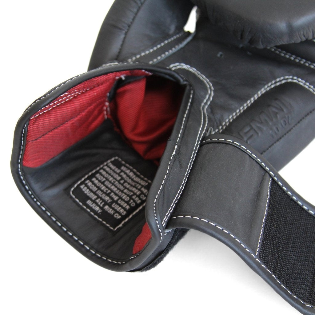 SMAI Elite P85 Boxhandschuhe, Leder, schwarz 12oz