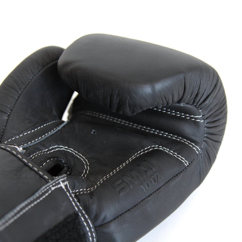 SMAI Elite P85 Boxhandschuhe, Leder, schwarz 12oz