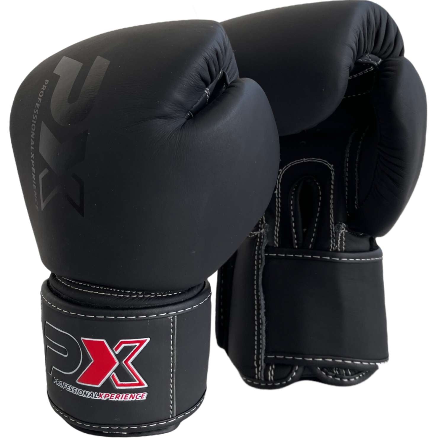PX Boxhandschuhe CONTEST Leder schwarz 12oz