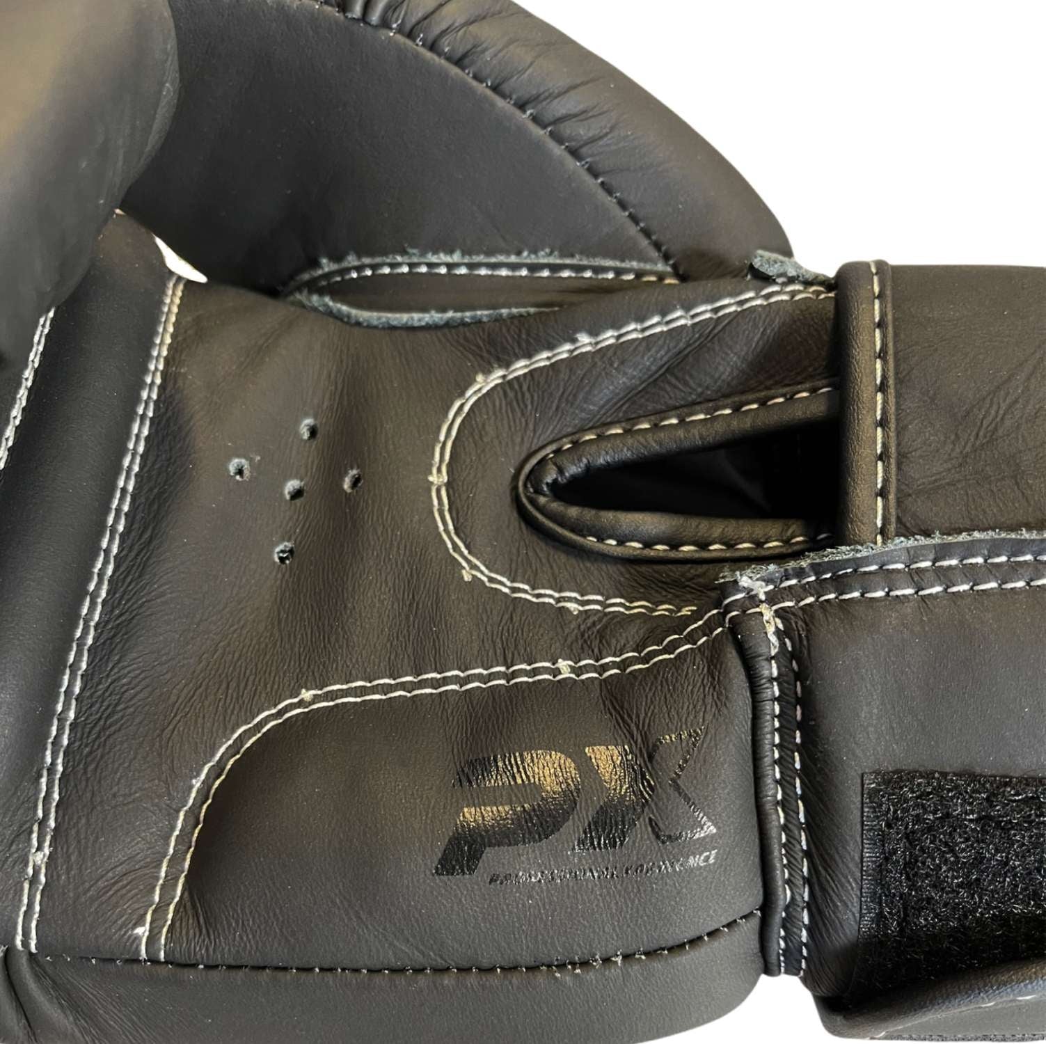 PX Boxhandschuhe CONTEST Leder schwarz 12oz
