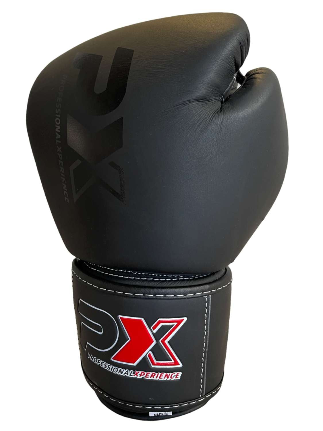 PX Boxhandschuhe CONTEST Leder schwarz 12oz