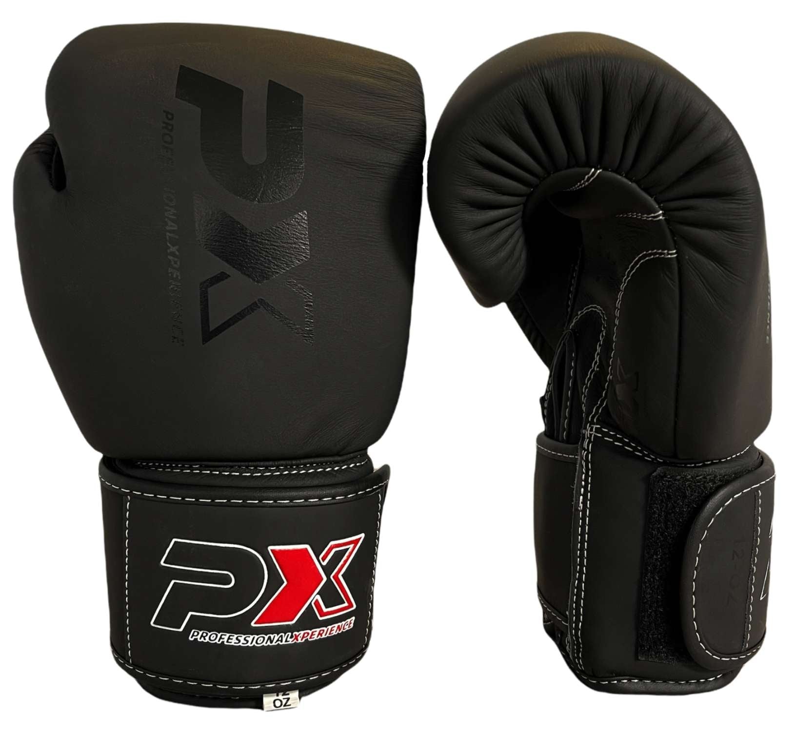 PX Boxhandschuhe CONTEST Leder schwarz 14oz