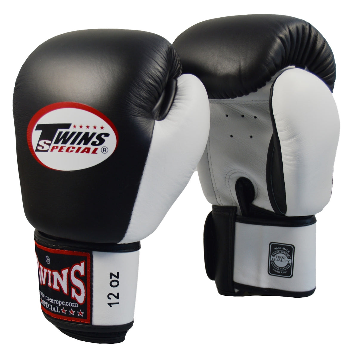 TWINS Boxhandschuh schwarz-weiss 10oz