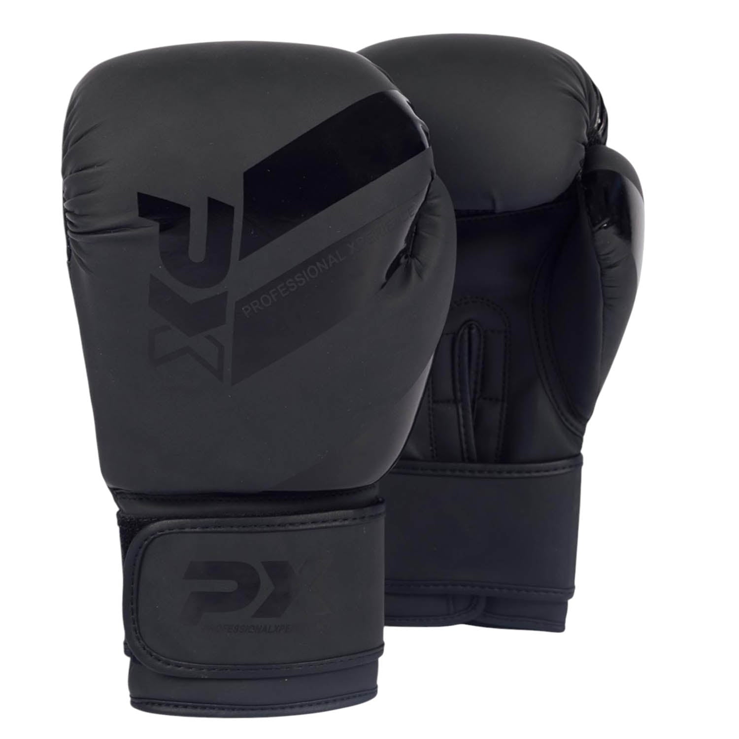 PX Boxhandschuhe, Kunstleder, schwarz, 8oz