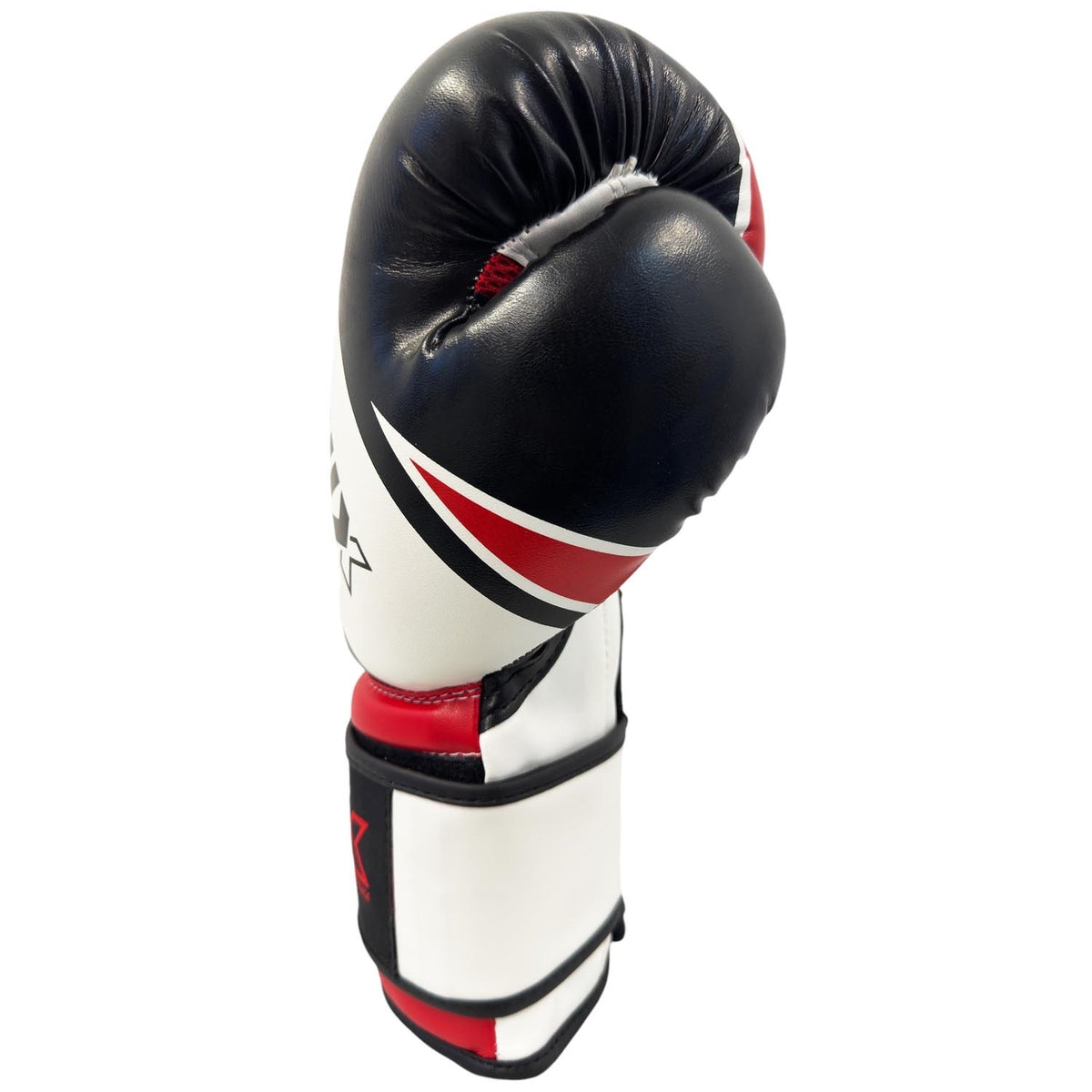 PX Boxhandschuhe, Kunstleder, weiß-schwarz-rot, 16oz