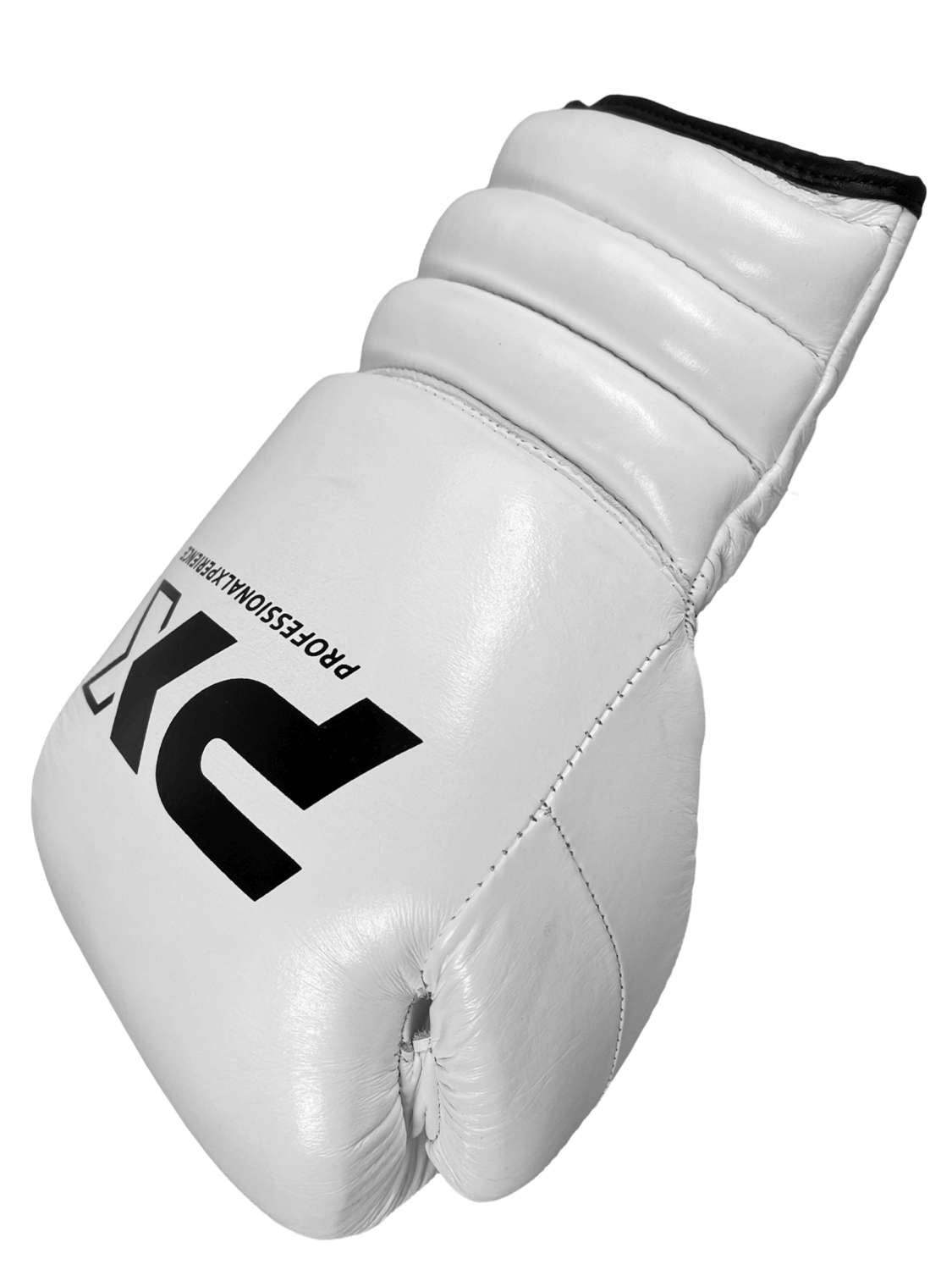 PX Wettkampf Boxhandschuhe Leder weiß 10oz