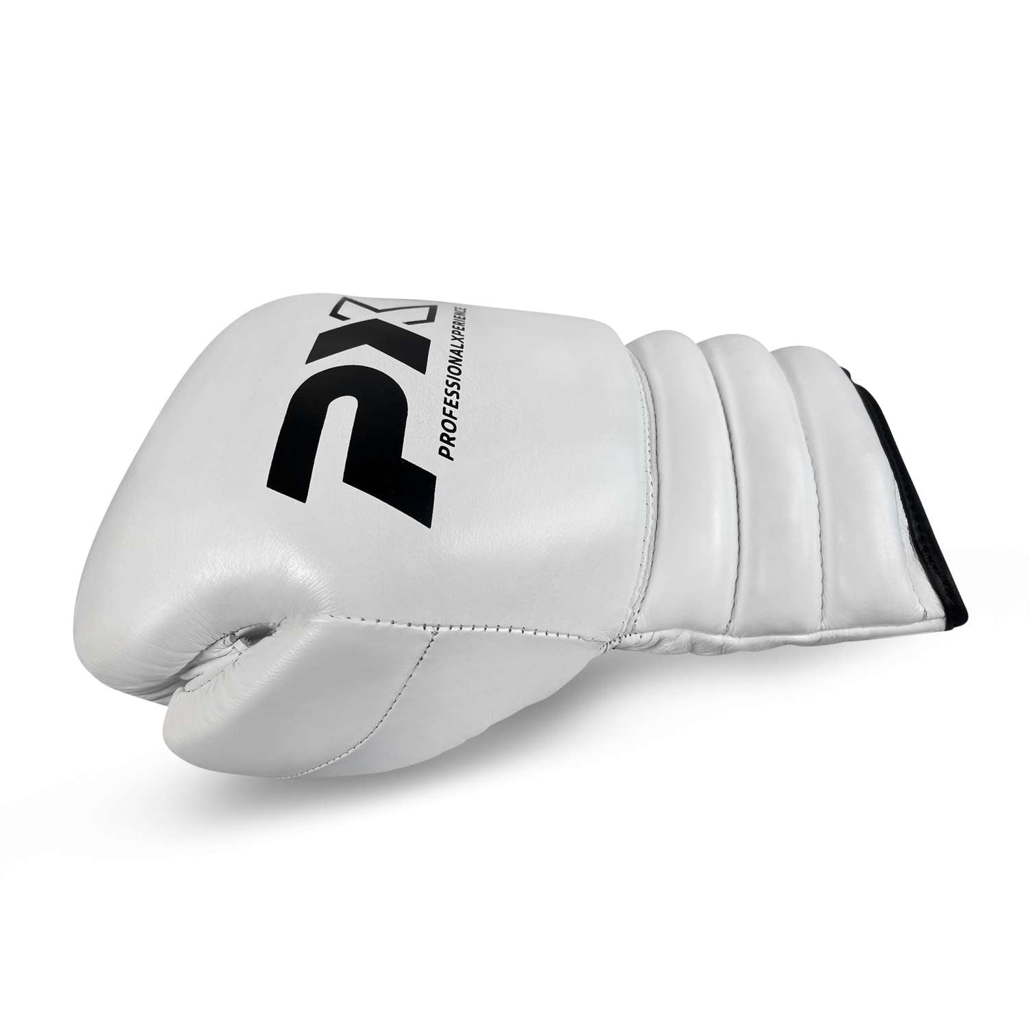PX Wettkampf Boxhandschuhe Leder weiß 10oz