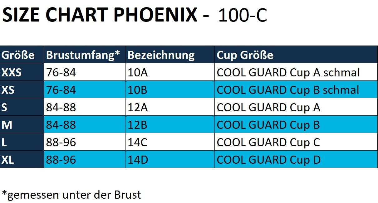 Cool Guard Brustschutz weiß Gr 12A S 84-92 cm Cup A