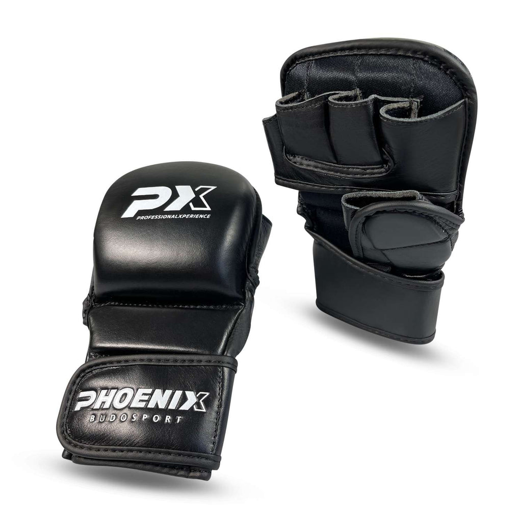 PX MMA Handschutz Leder schwarz S