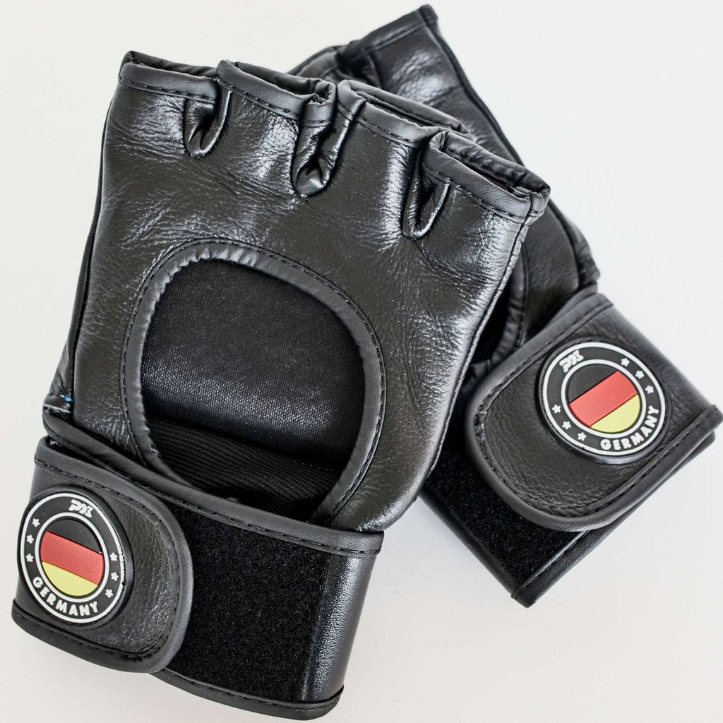 PX MMA-Handschutz Leder schwarz-rot S