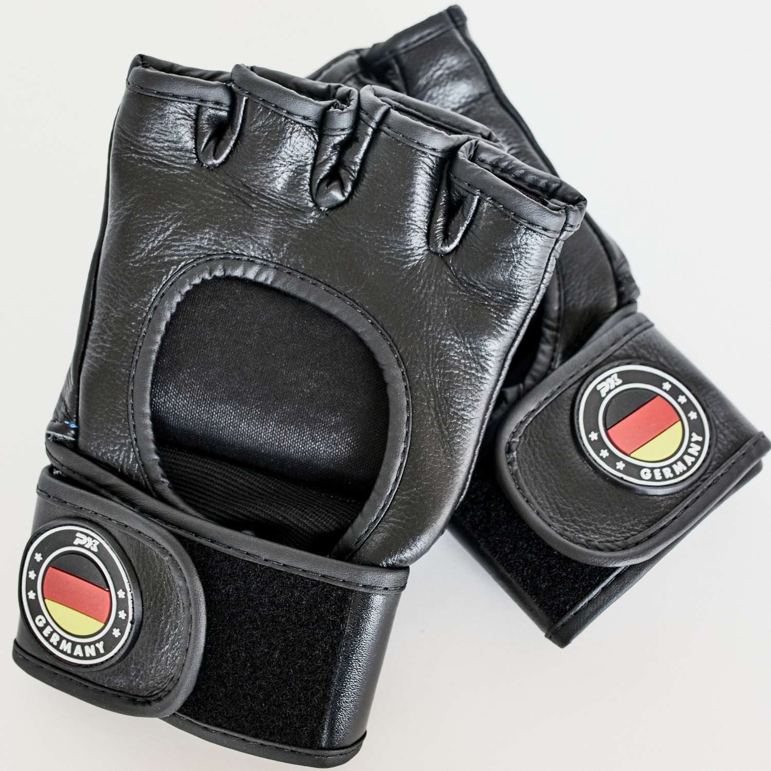 PX MMA-Handschutz Leder schwarz-rot S