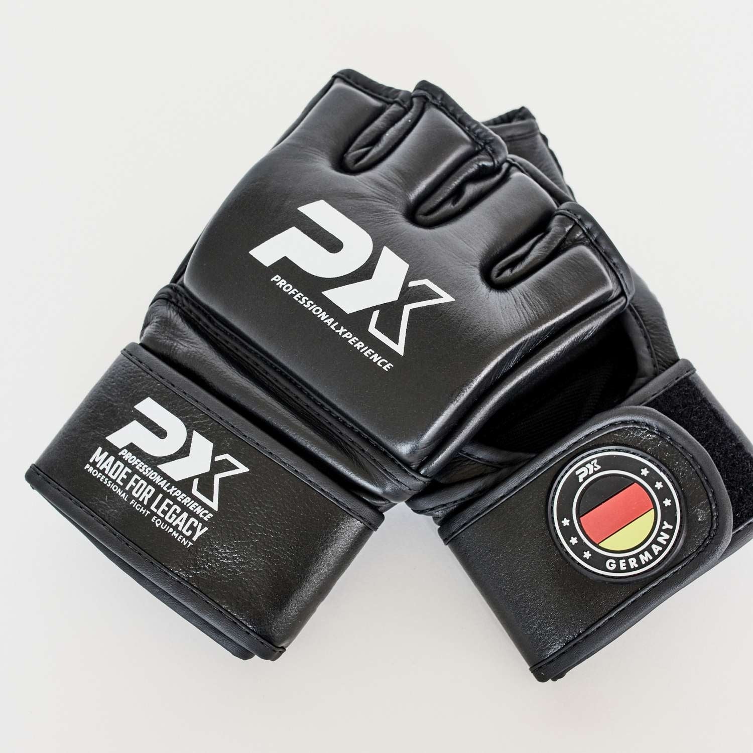 PX MMA-Handschutz Leder schwarz M