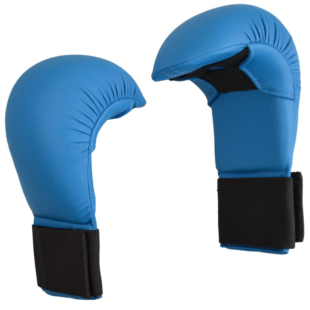 Karate Wettkampfhandschutz blau  Gr L