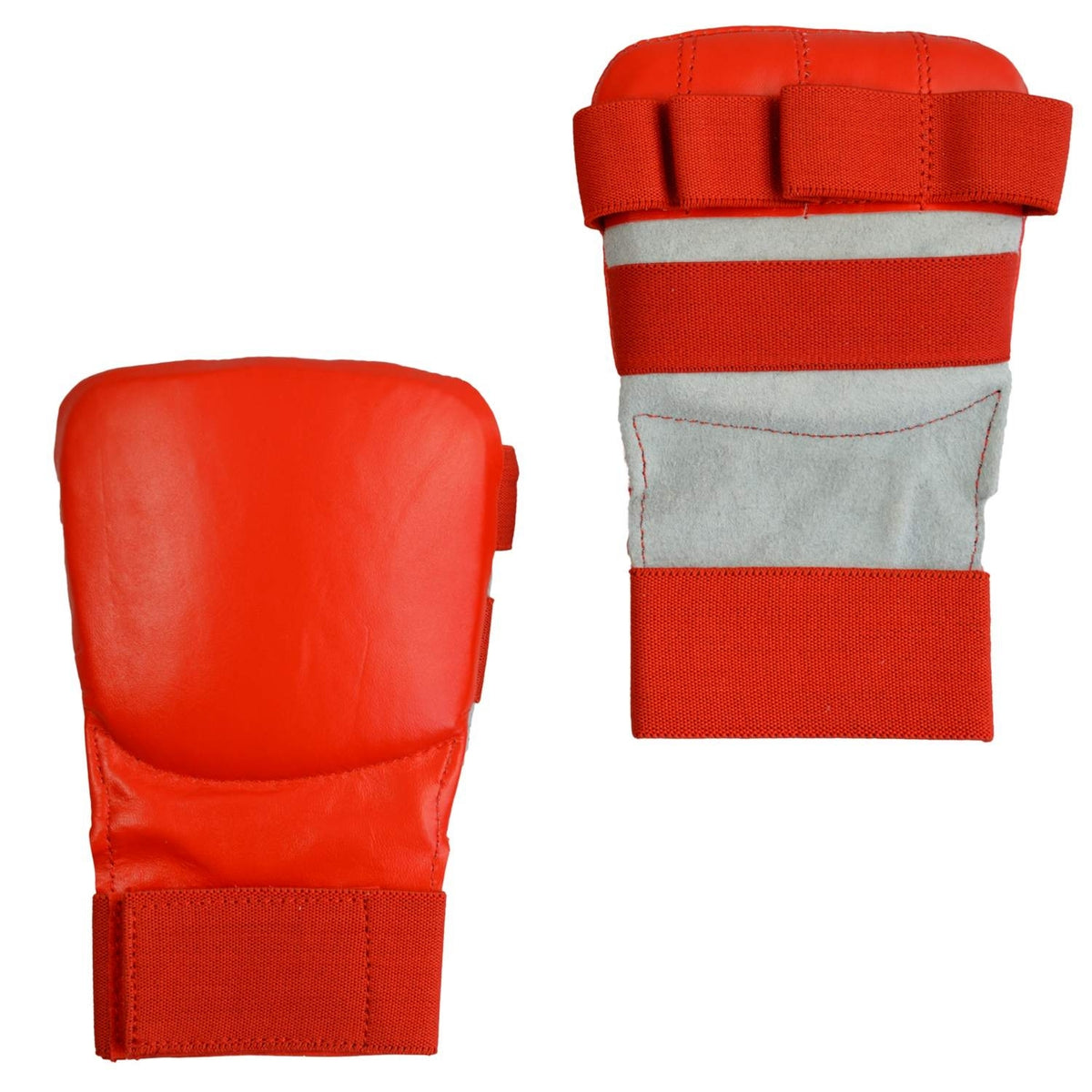 Faustschützer Hand-Mitt Echtleder rot Gr S