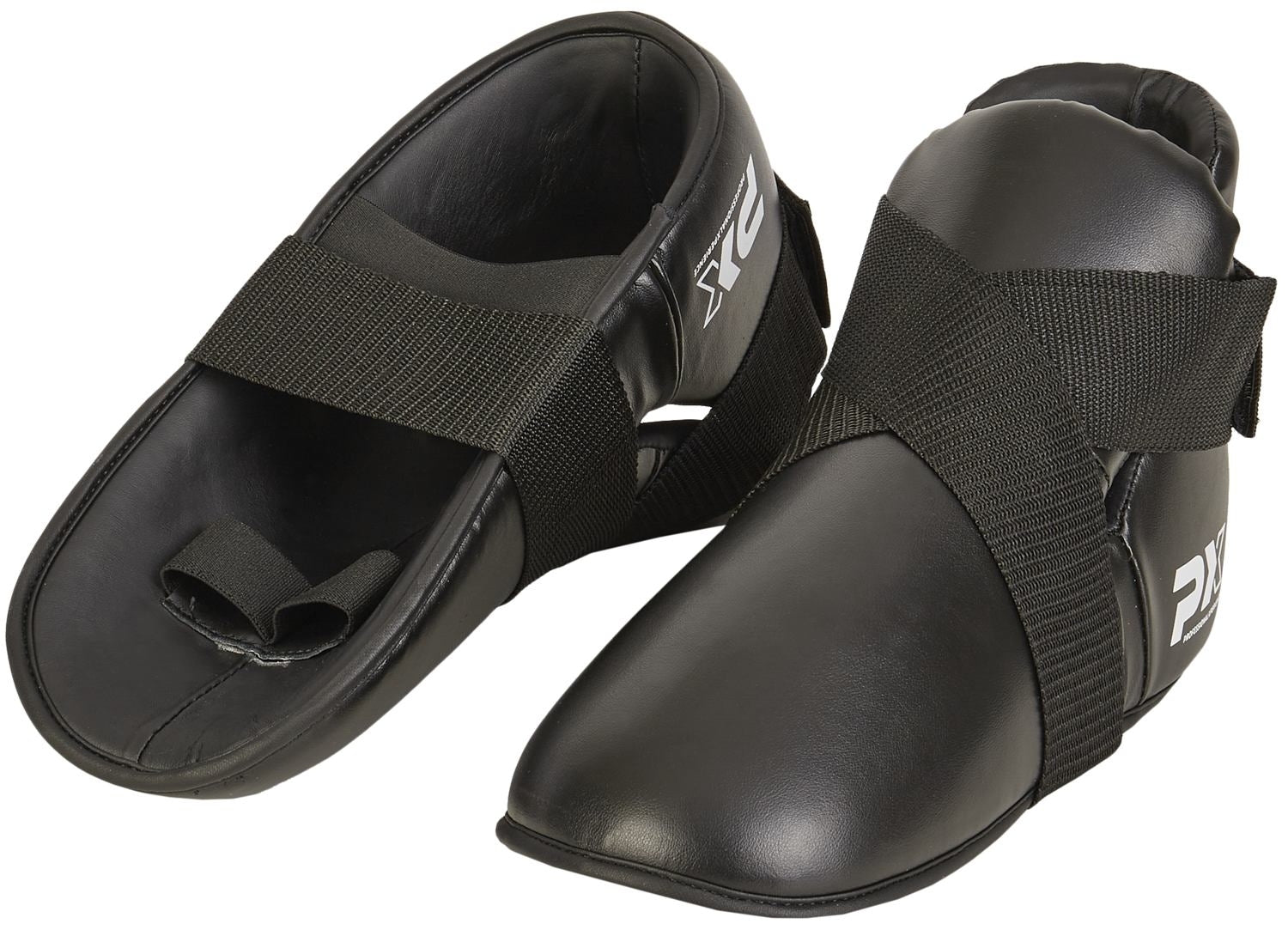 PX Fußschützer Kunstleder Gr XS-Junior schwarz