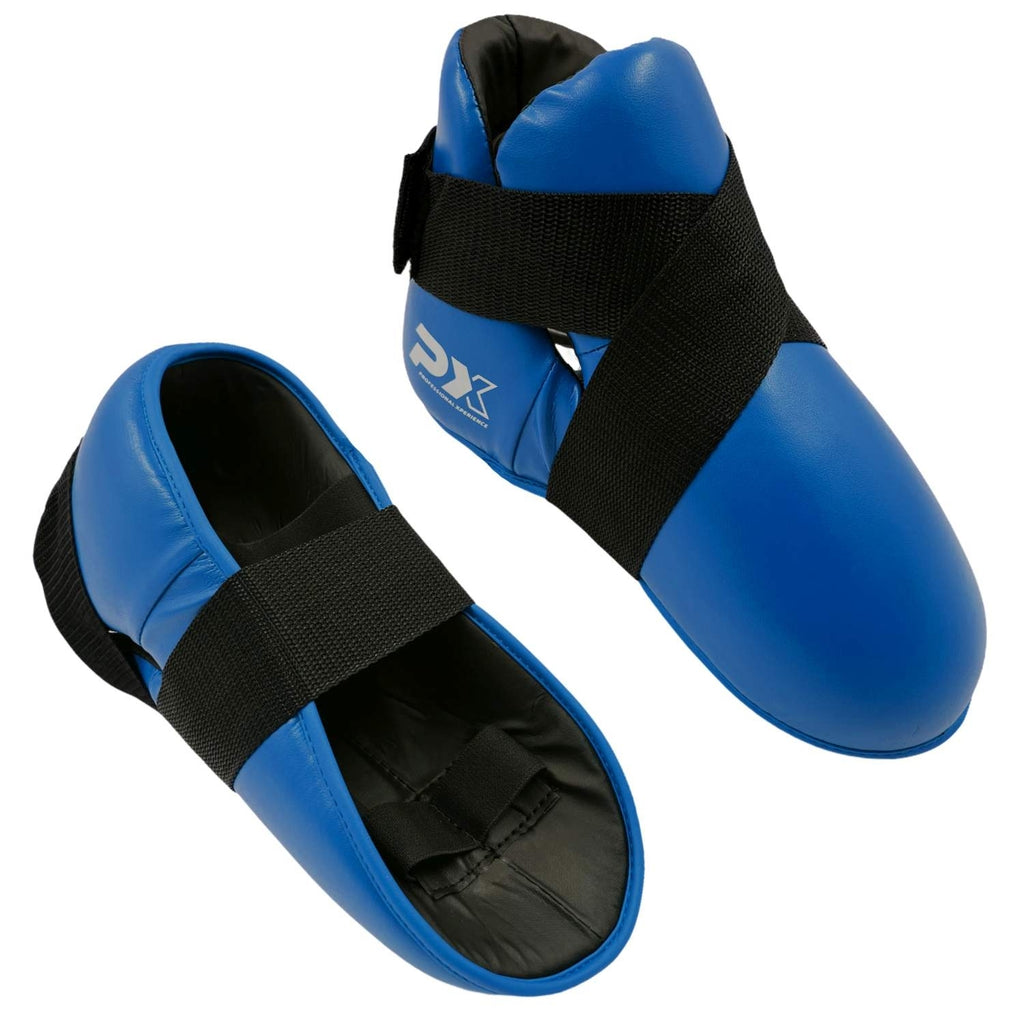 PX Fußschützer Kunstleder Gr M blau