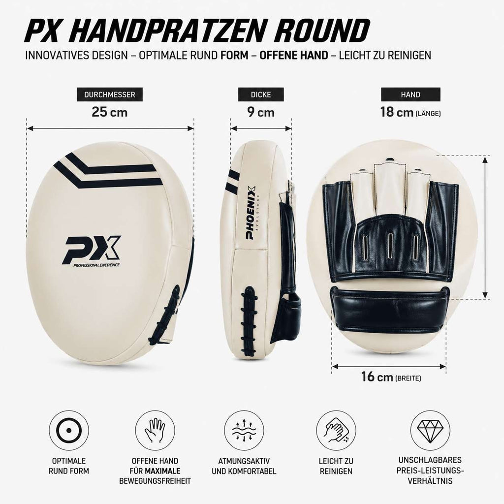 PX  Boxpratze, PU, Paar, stone