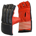 Sandsackhandschuhe Leder offene Finger Gr S