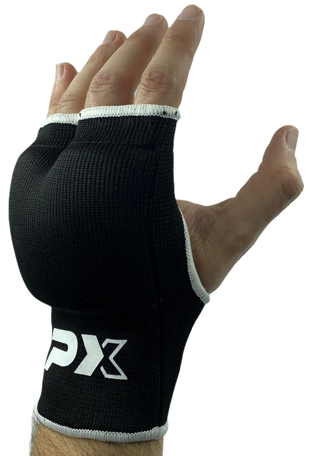 PX Stoff Handschoner, gepolstert schwarz Junior