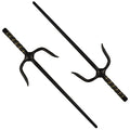 Paar Sai-Gabeln Octagon schwarz ca 48.5 cm