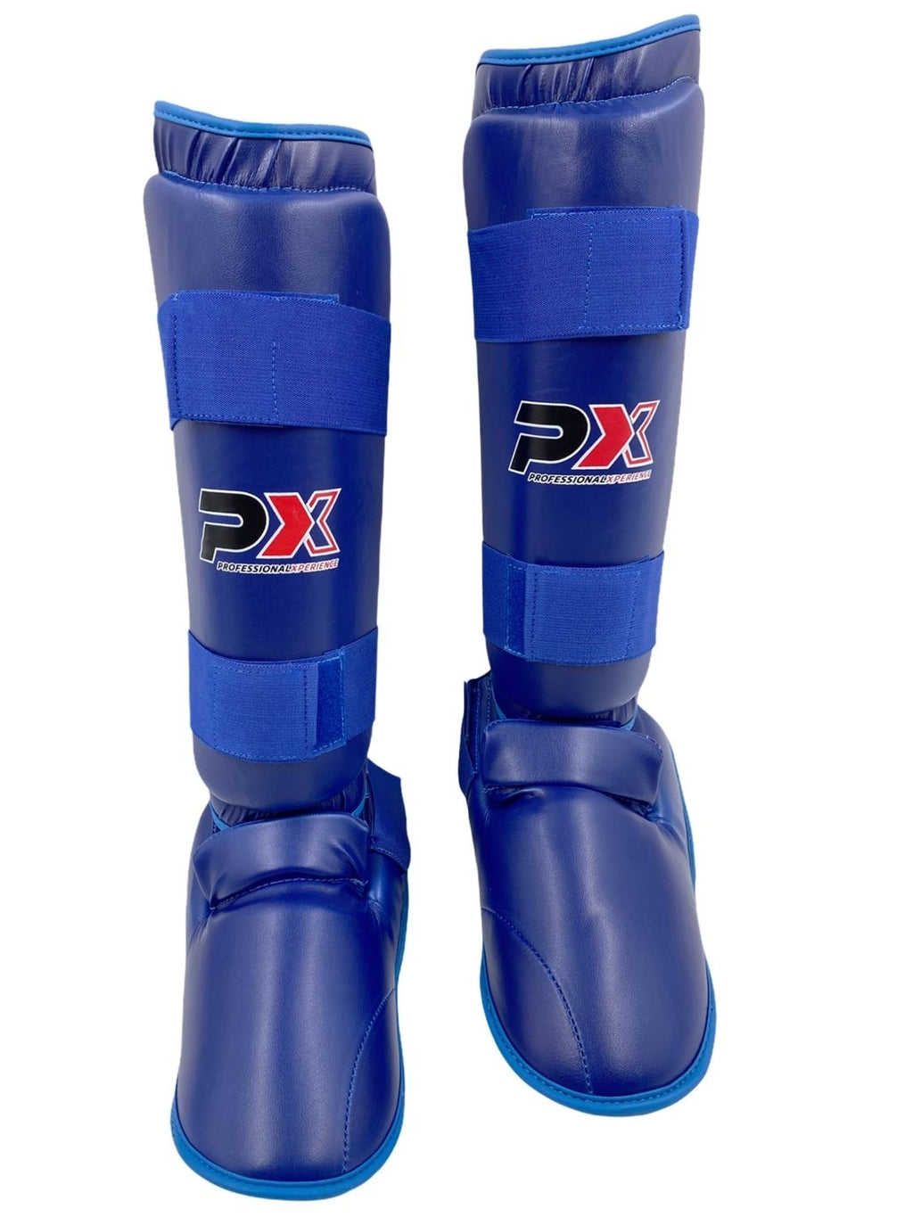 PX Karate Kumite Schienbein-Spannschutz blau Gr M