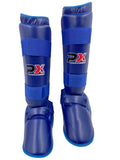 PX Karate Kumite Schienbein-Spannschutz blau Gr S