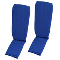 Schienbein- und Spannschoner Stoff  blau GrL