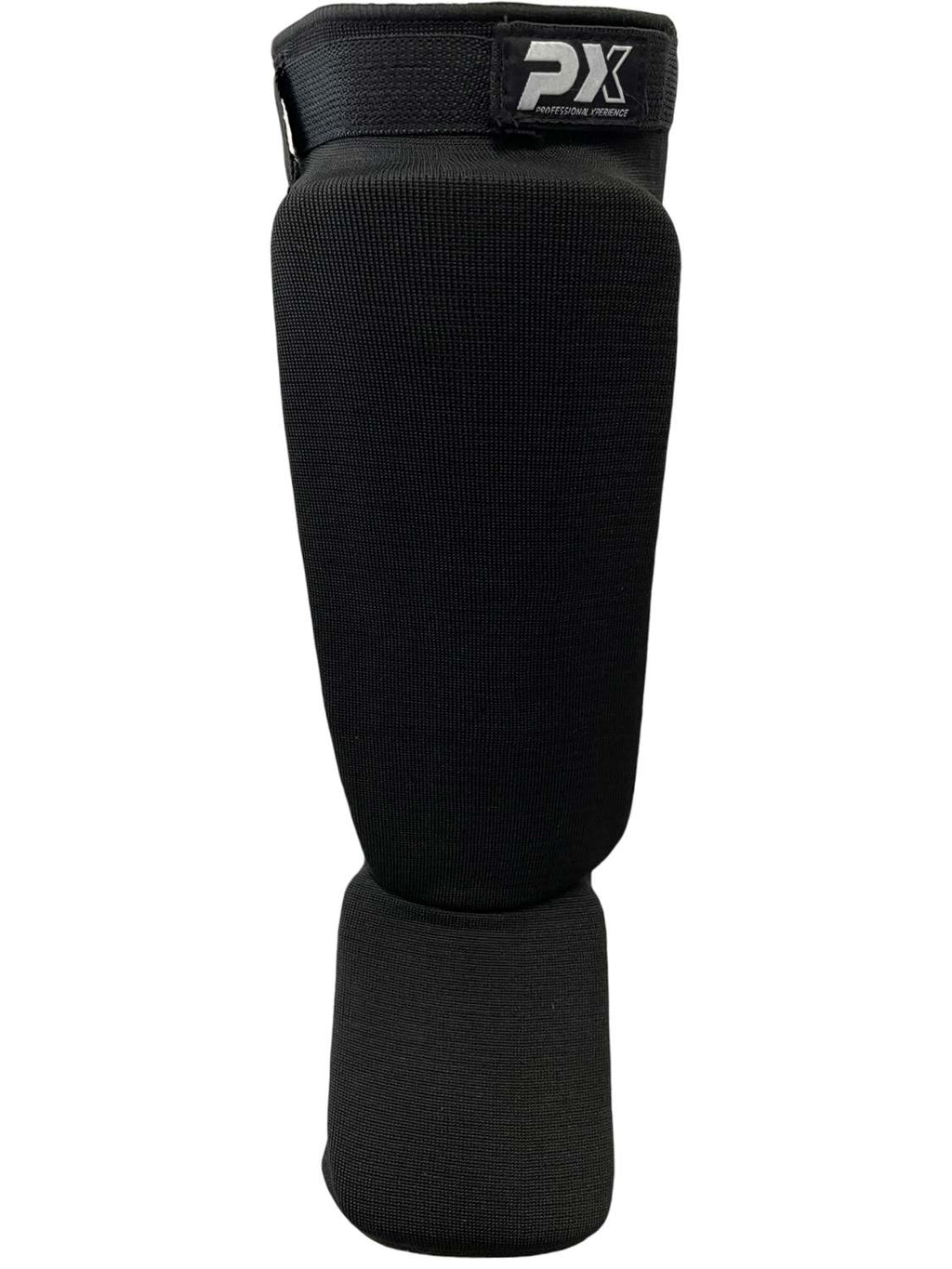 PX Schienbein-  Spannschoner mit Klett schwarz M