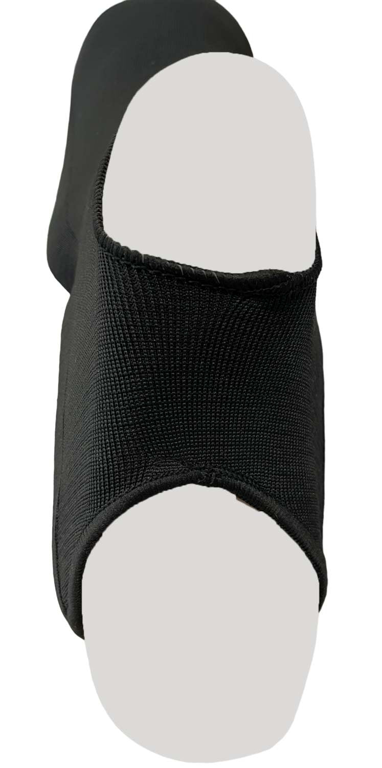 PX Schienbein-  Spannschoner mit Klett schwarz M