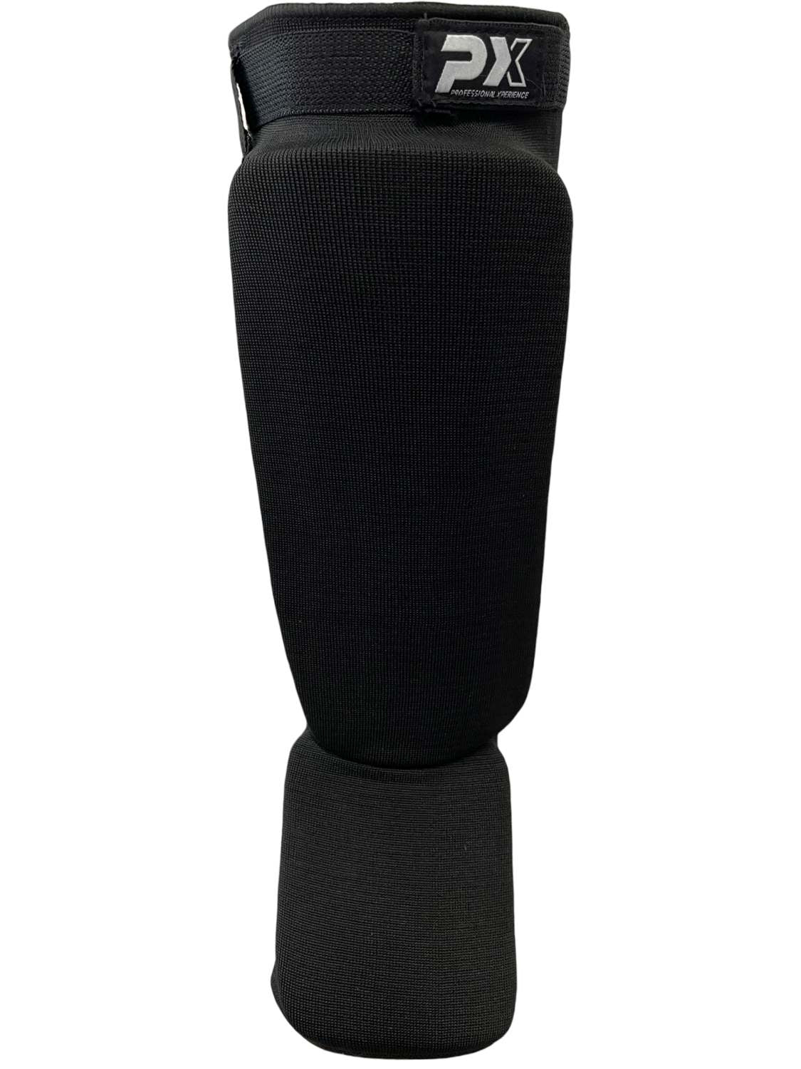 PX Schienbein-  Spannschoner mit Klett schwarz S