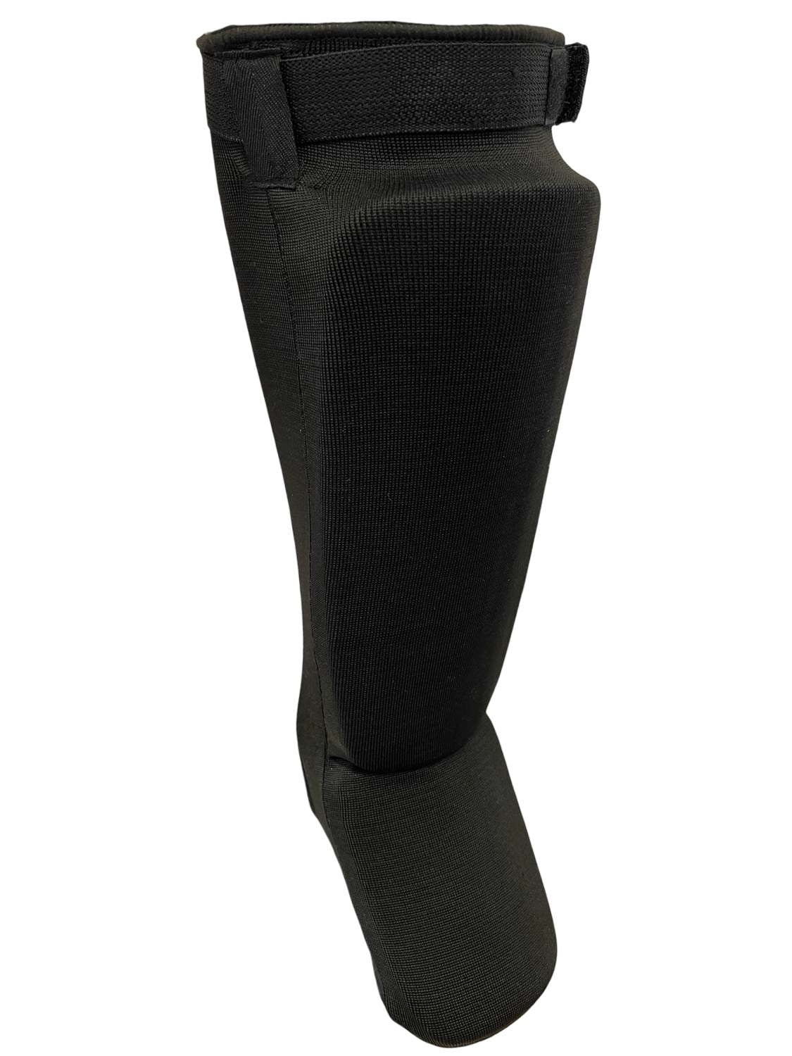 PX Schienbein-  Spannschoner mit Klett schwarz S