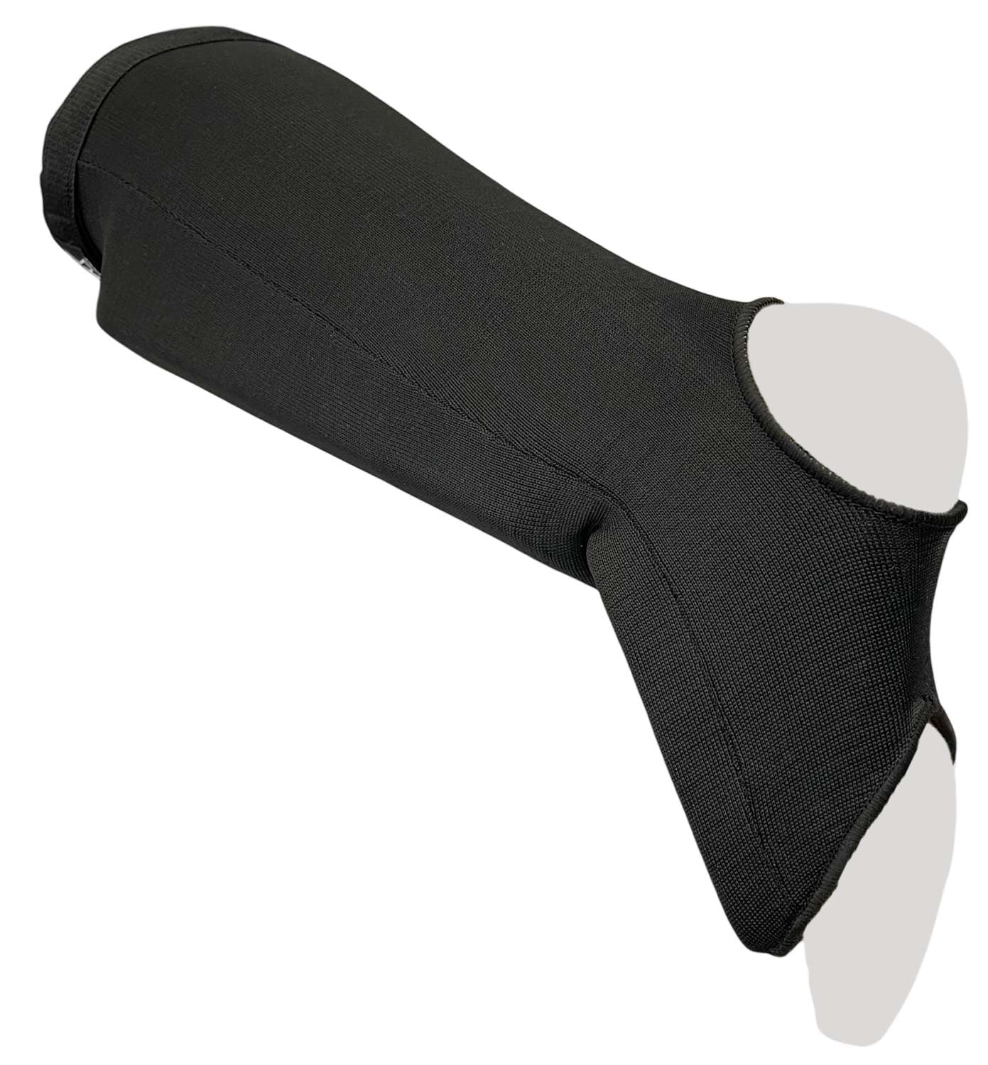 PX Schienbein-  Spannschoner mit Klett schwarz XS