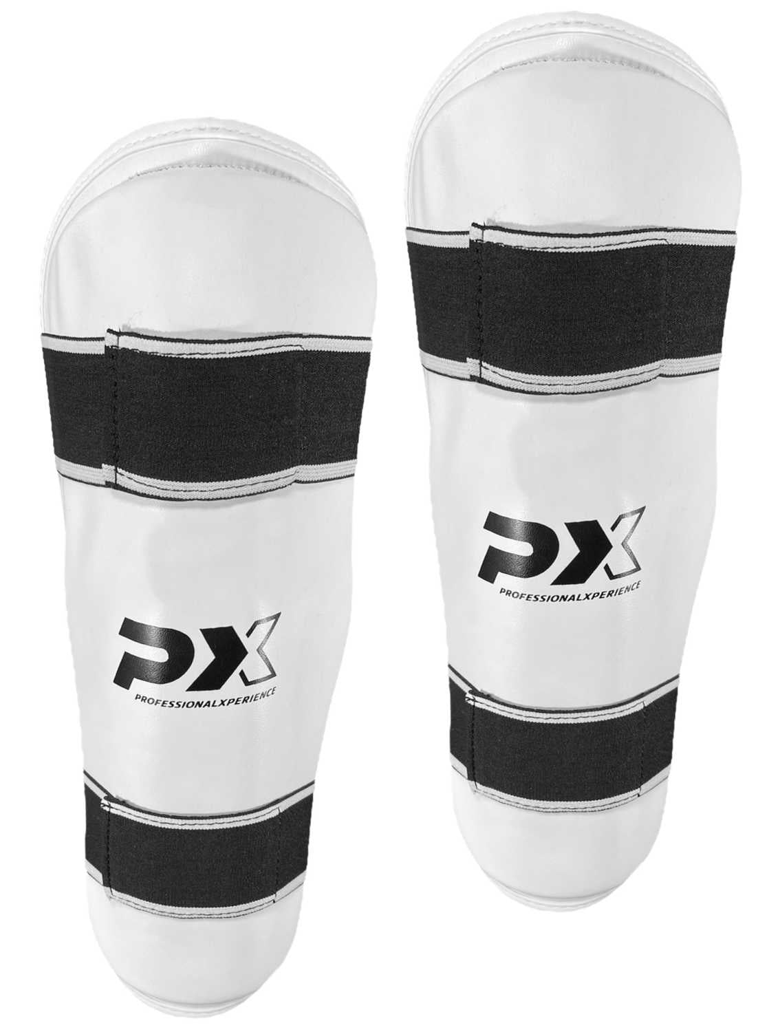 PX Schienbeinschützer Kunstleder weiss Gr S