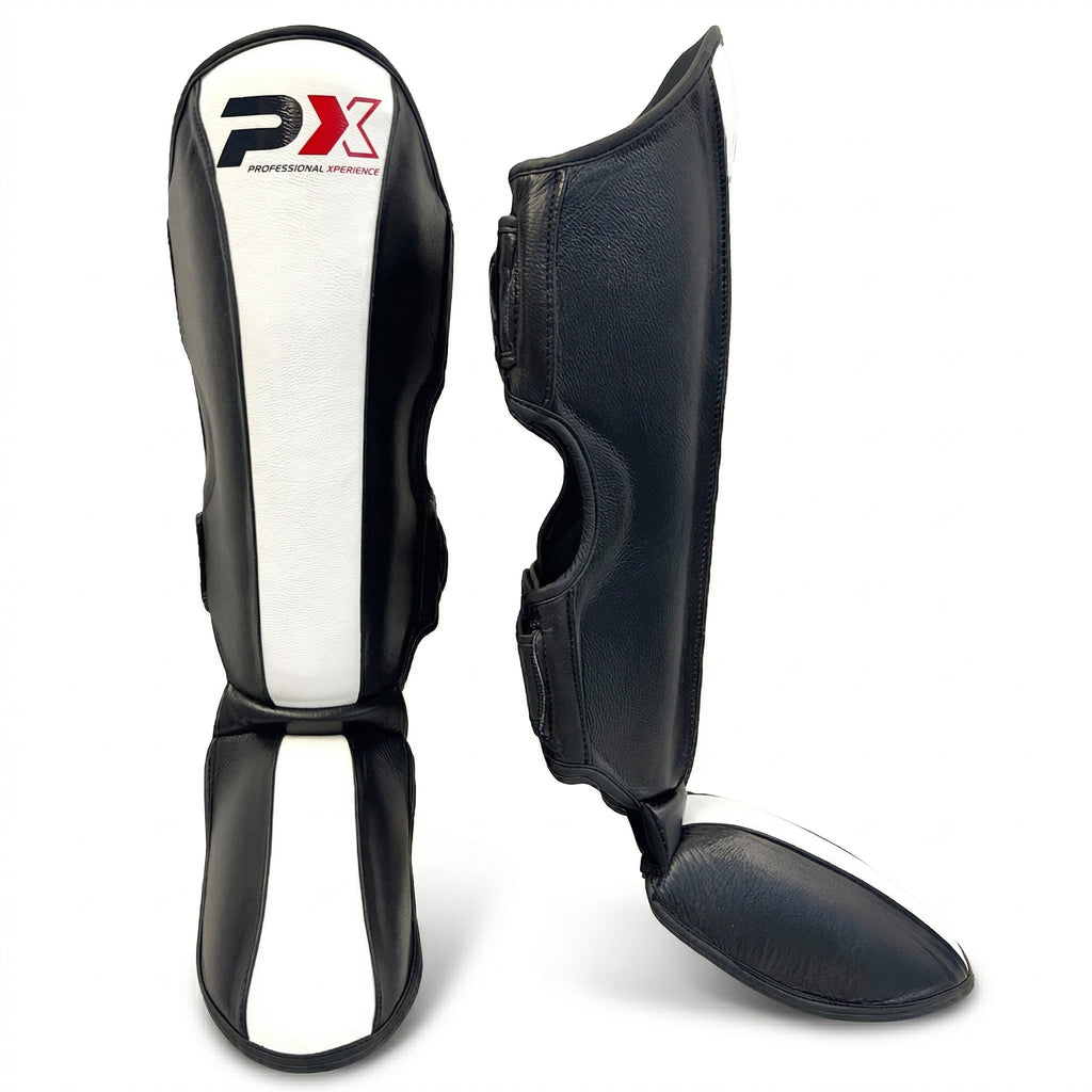 PX FIGHT Schienbein-Spannschutz, Leder, S
