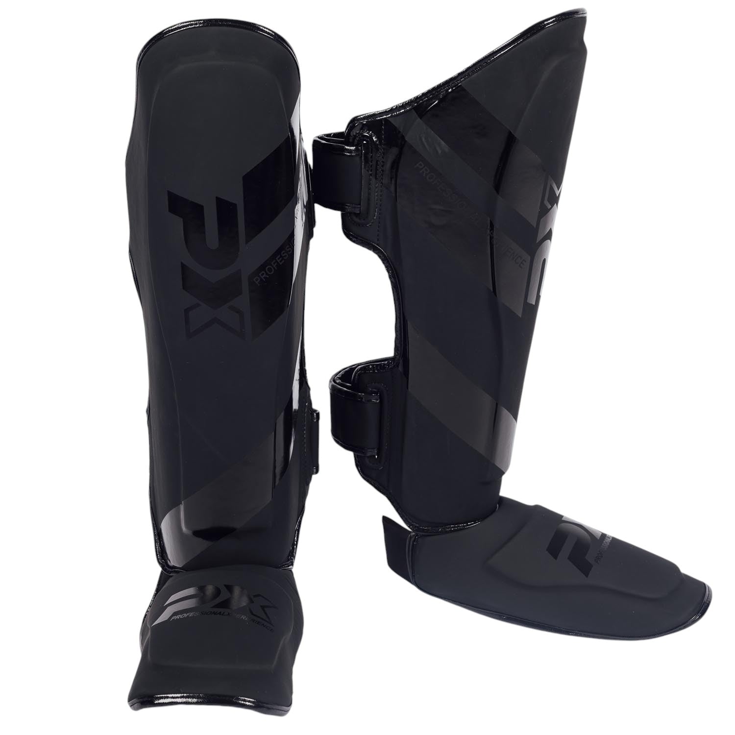 PX Schienbein-Spannschutz FIGHT PRO Kunstleder, schwarz, XS