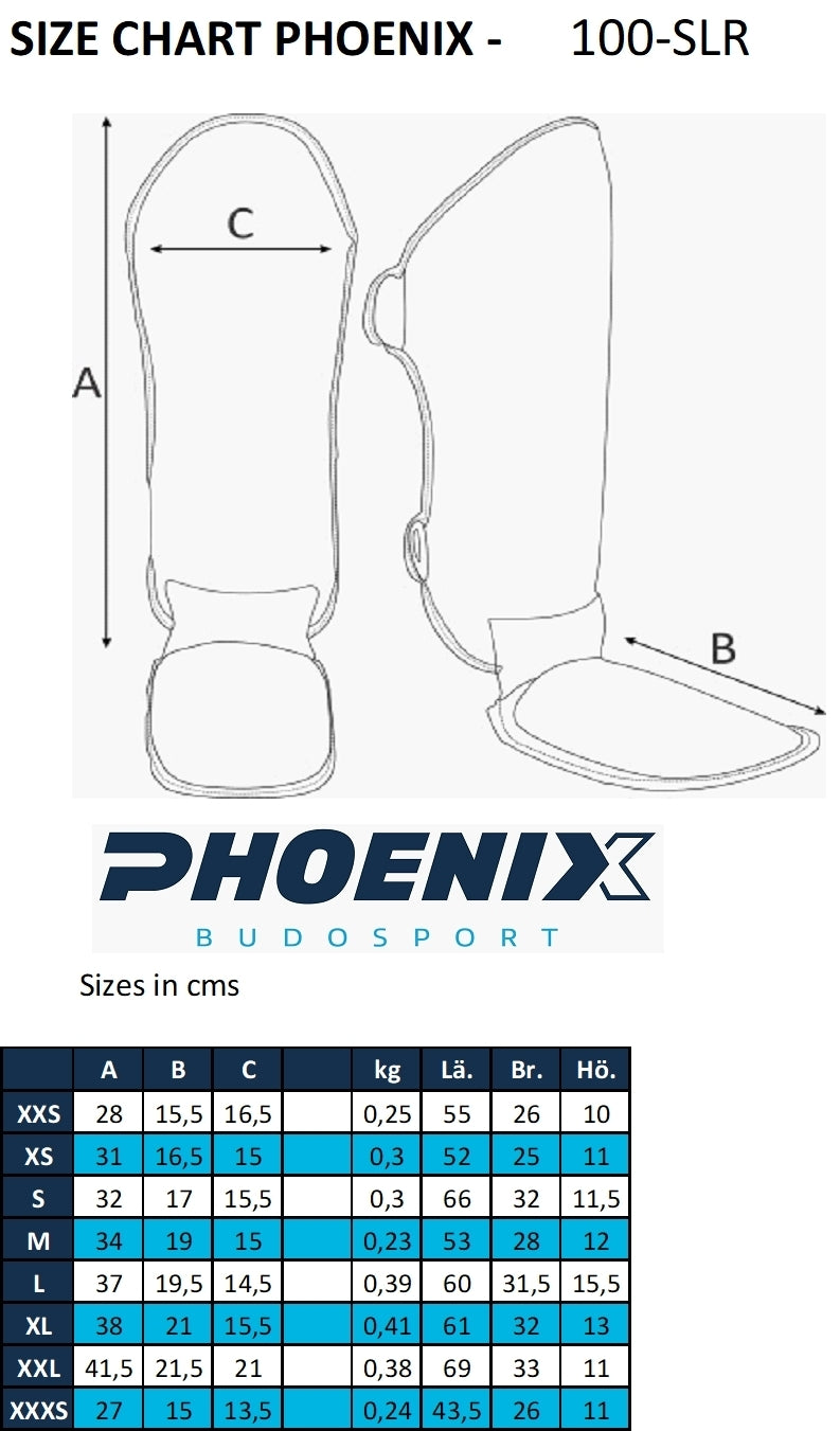 PX Schienbein-Spannschutz FIGHT PRO schwarz-rot S