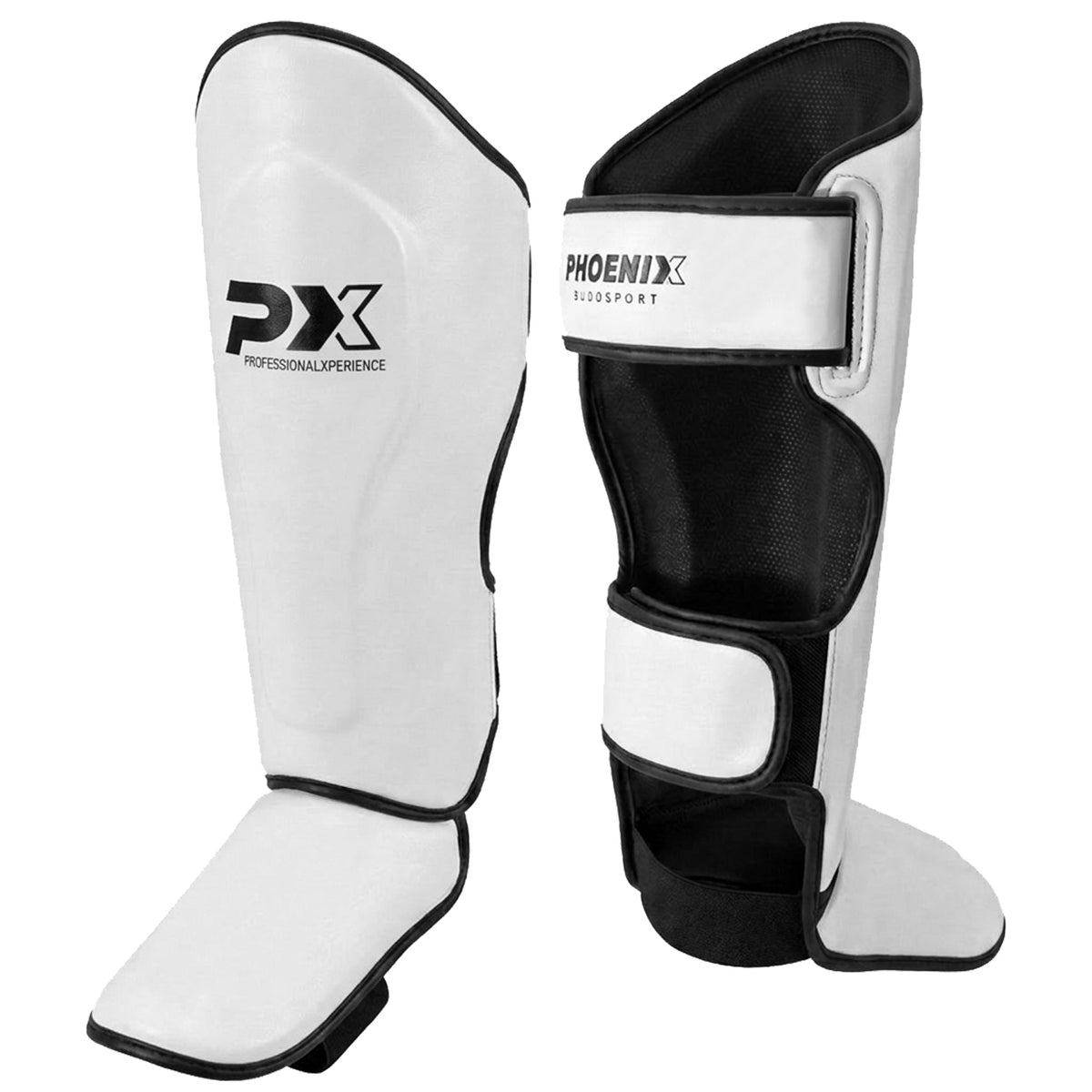 PX Schienbein-Spannschutz FIGHT PRO weiß-schwarz L