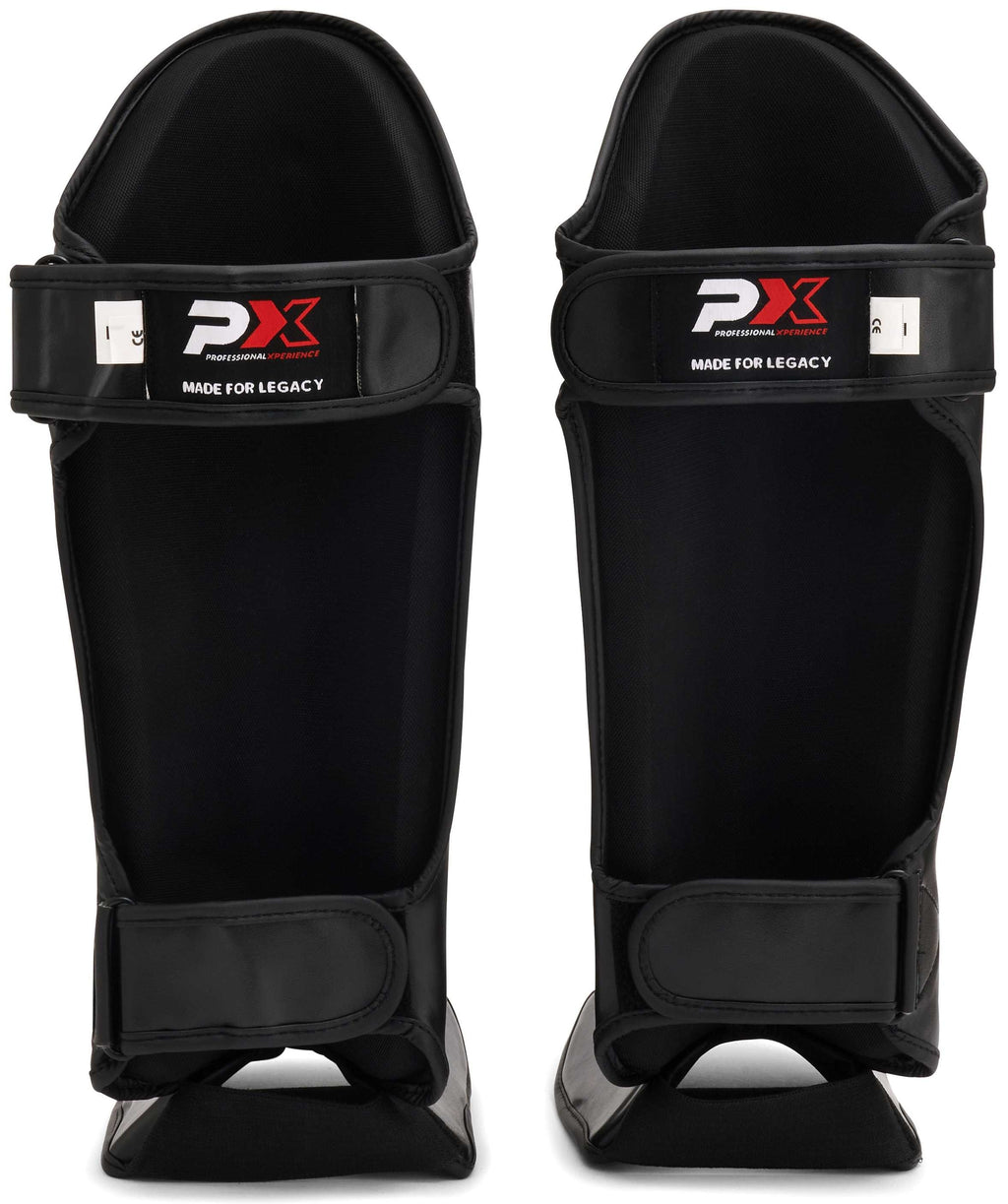 PX LEGACY Schienbeinspann Schützer, PU, schwarz M
