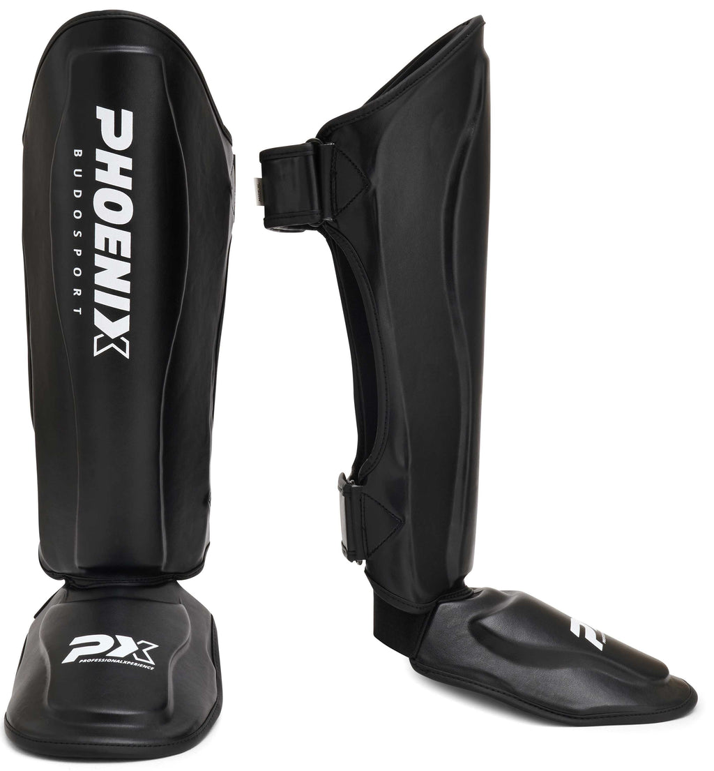PX LEGACY Schienbeinspann Schützer, PU, schwarz XL