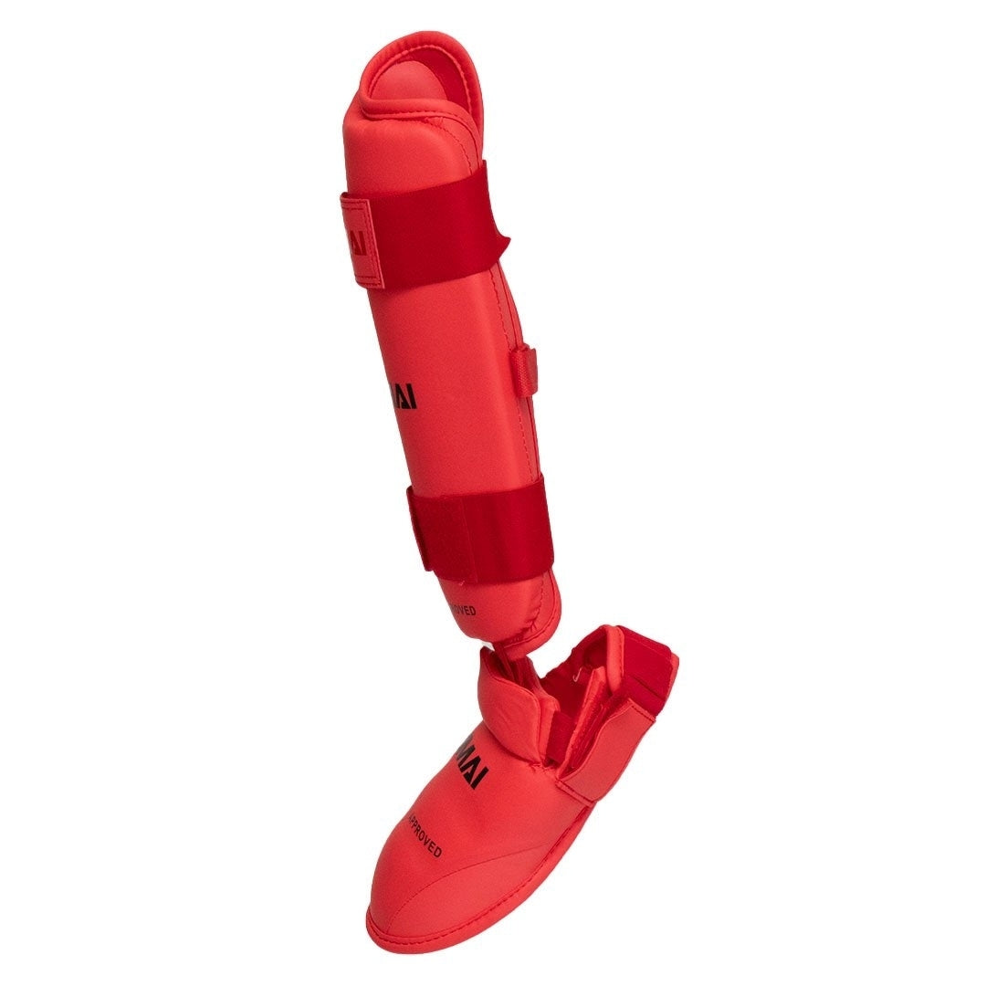 SMAI WKF Schienbein/Spannschutz, rot,Gr XL