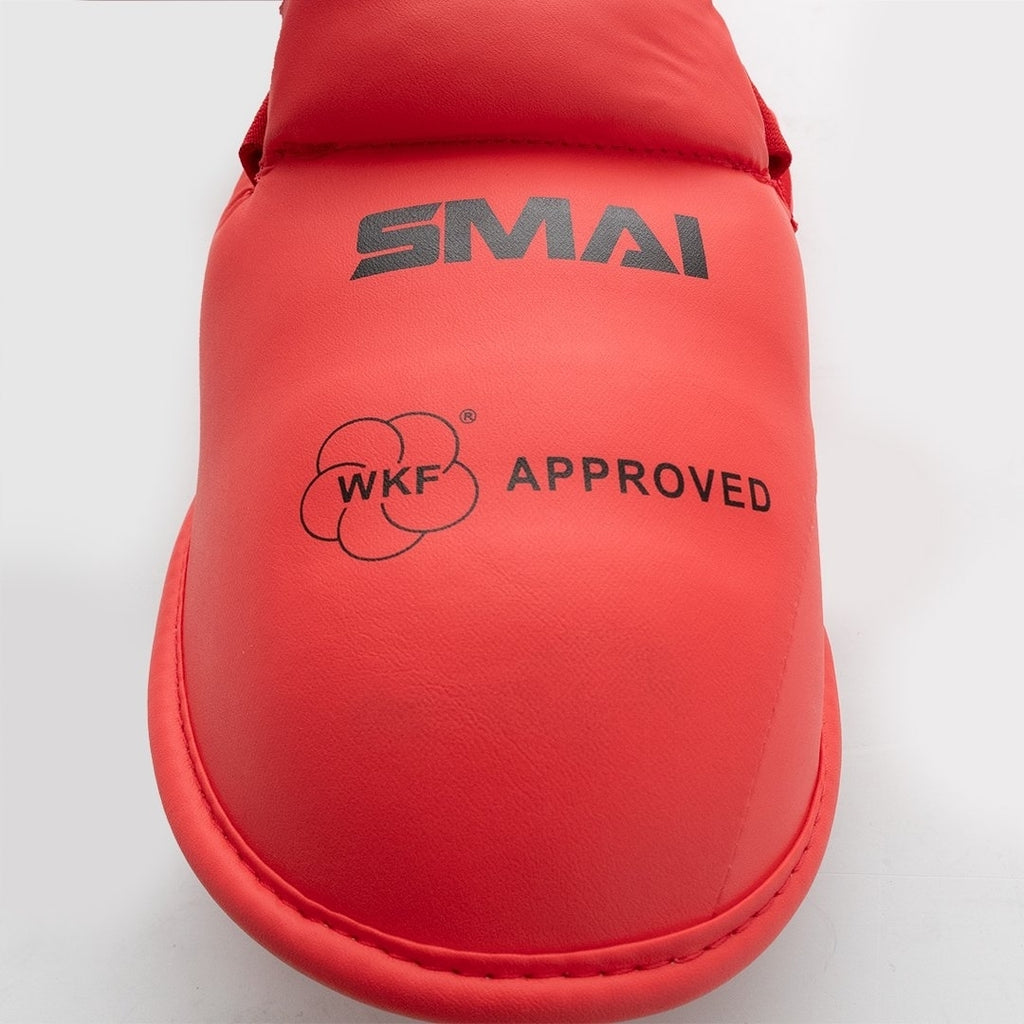 SMAI WKF Schienbein/Spannschutz, rot,Gr. XS