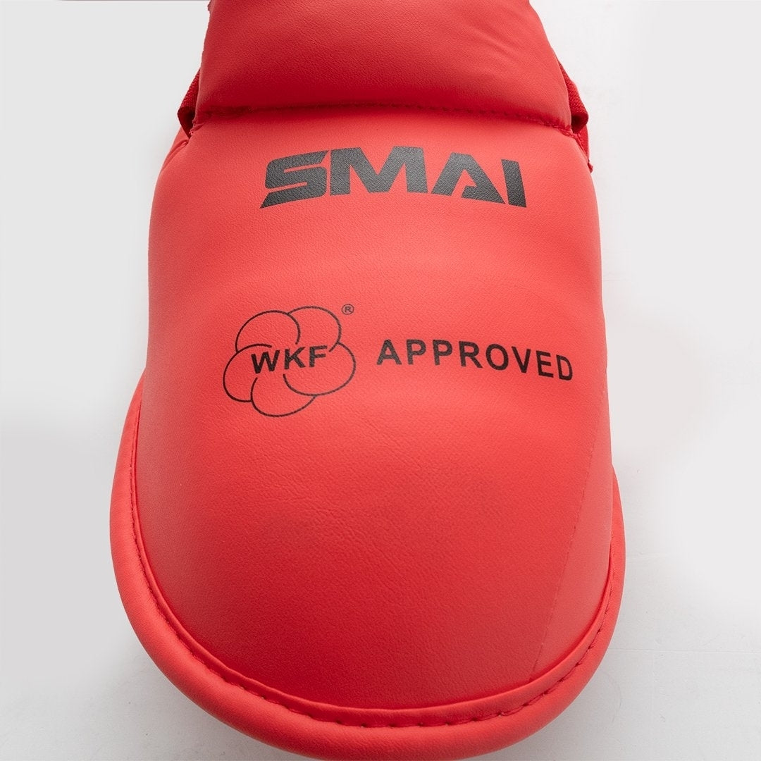 SMAI WKF Schienbein/Spannschutz, rot,Gr. XS
