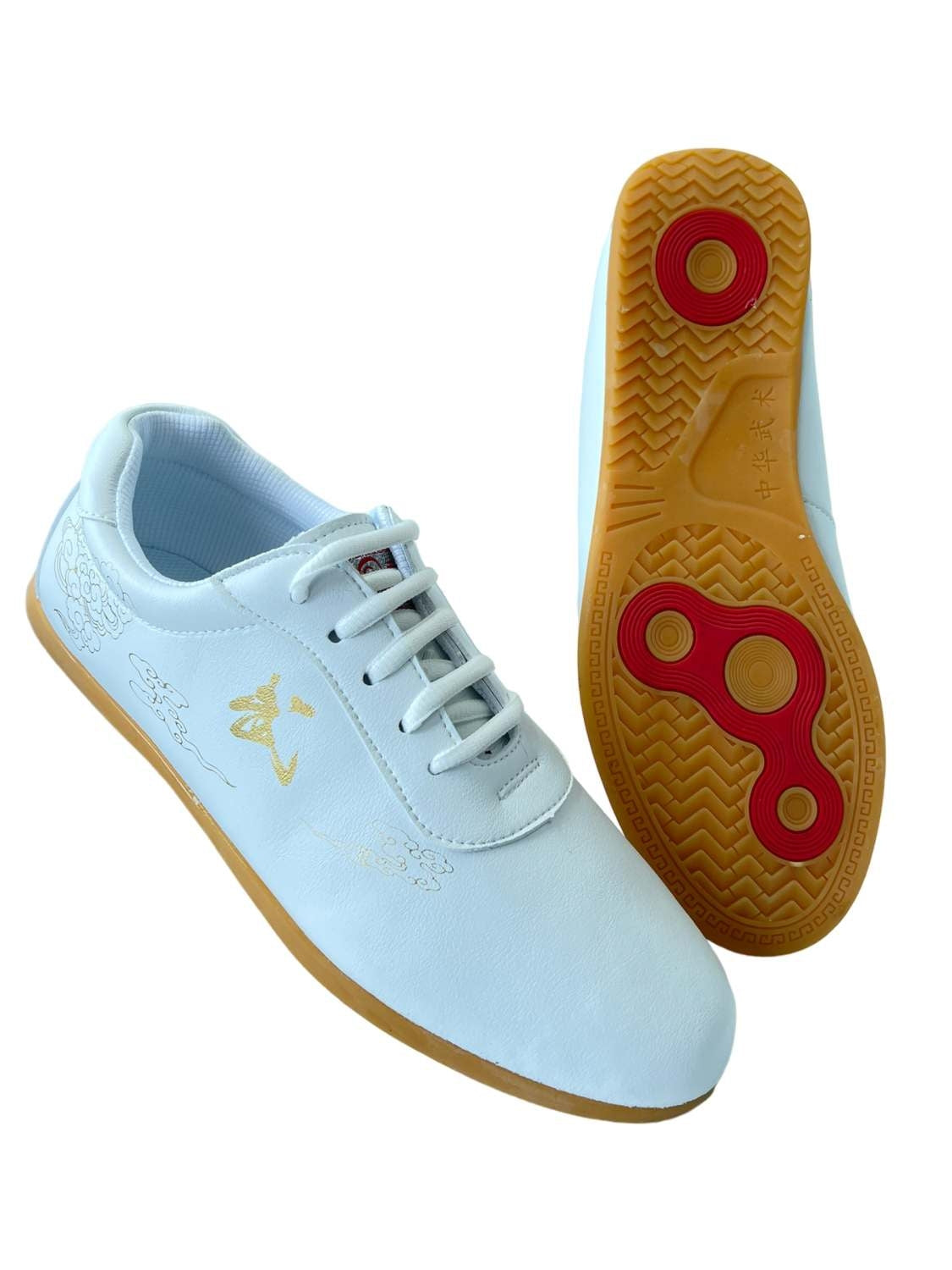 Kampfsportschuhe CHINESE, Leder, weiß 44