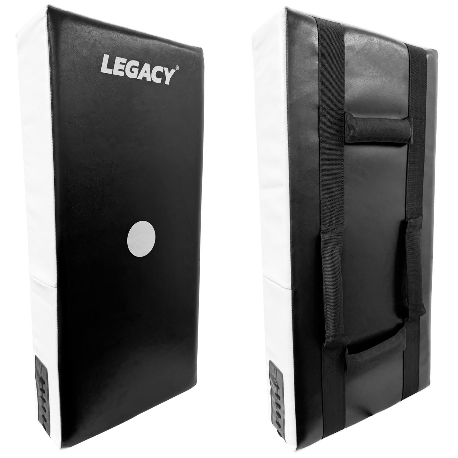 LEGACY Schlagpolster Kunstleder schwarz-weiß ca 35 x75x15